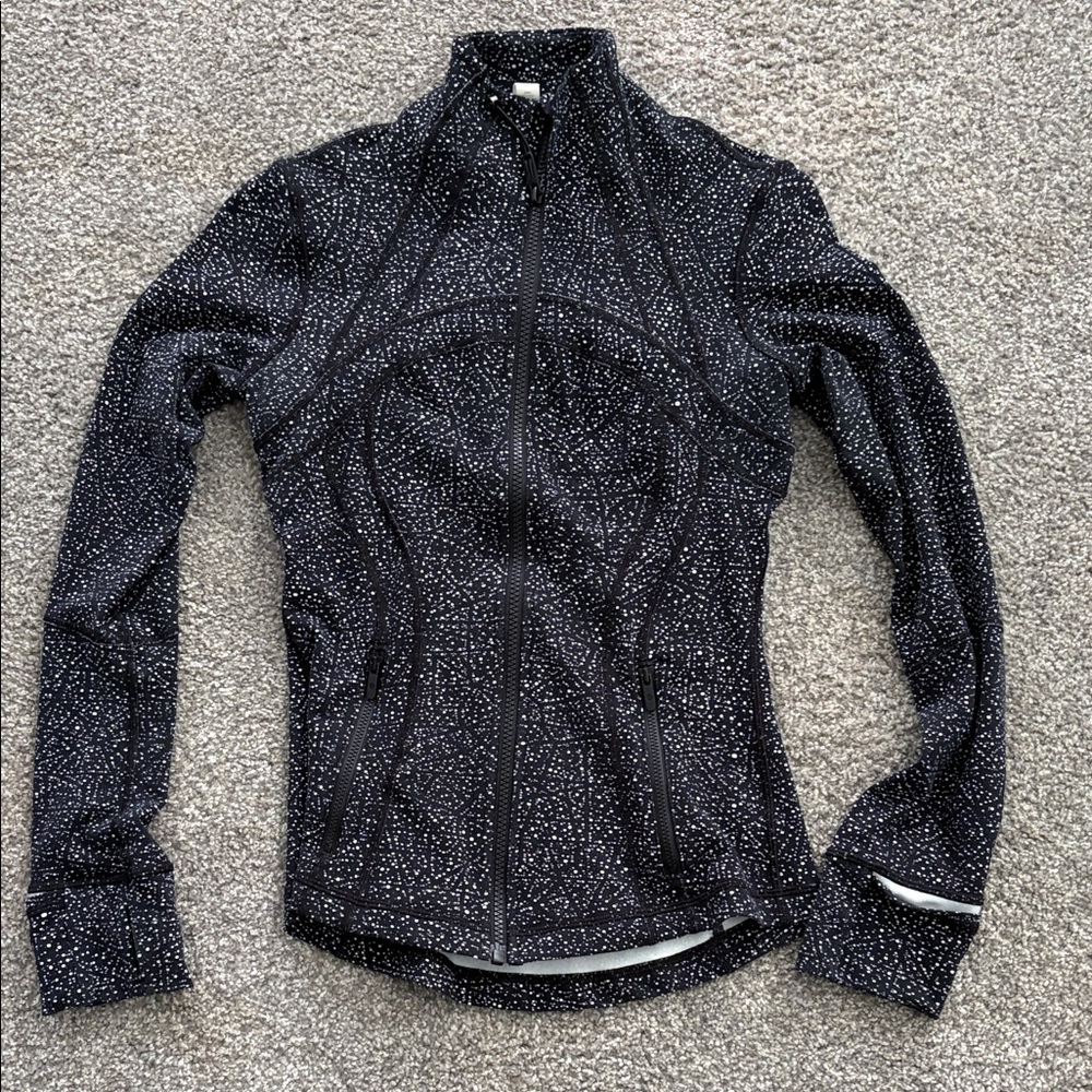 lululemon athletica Black Speckled Full-Zip jacket
